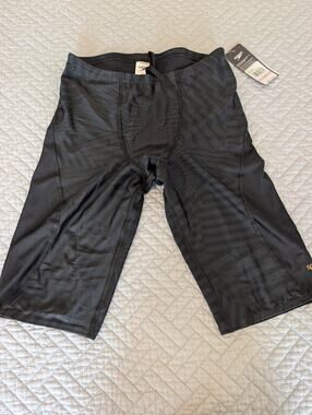NWT Speedo Men's Size 32 Black Eco Printed Slice Jammer (0879)
